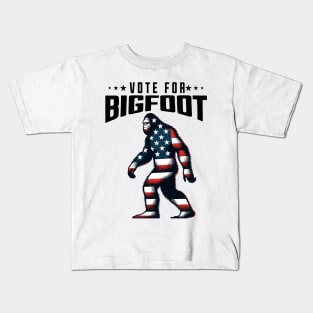 Vote For Bigfoot 2024 Kids T-Shirt